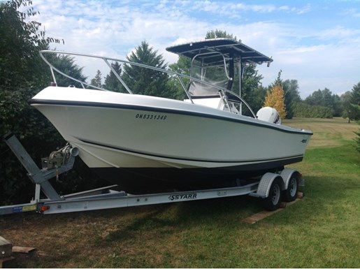 Mako Boats Ontario mako 221 center console 1998 used boat for sale in napanee Mako Boats Ontario mako 221 center console 1998 used boat for sale in napanee