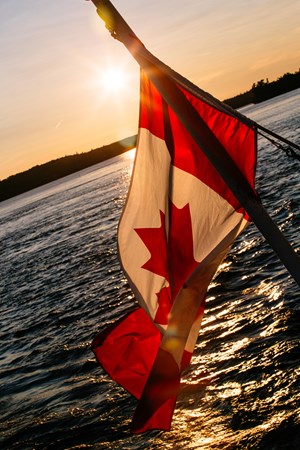 Best of Boating Ontario Canada Flag