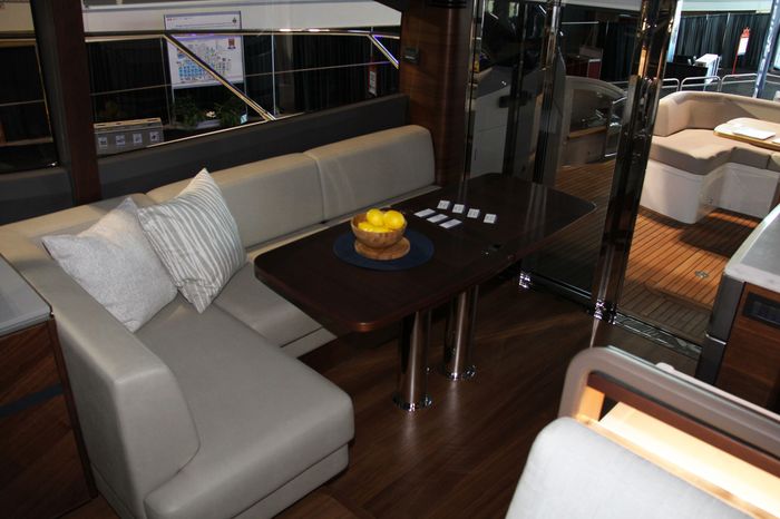 princess v60 yacht balley table
