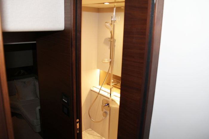 princess v60 yacht shower