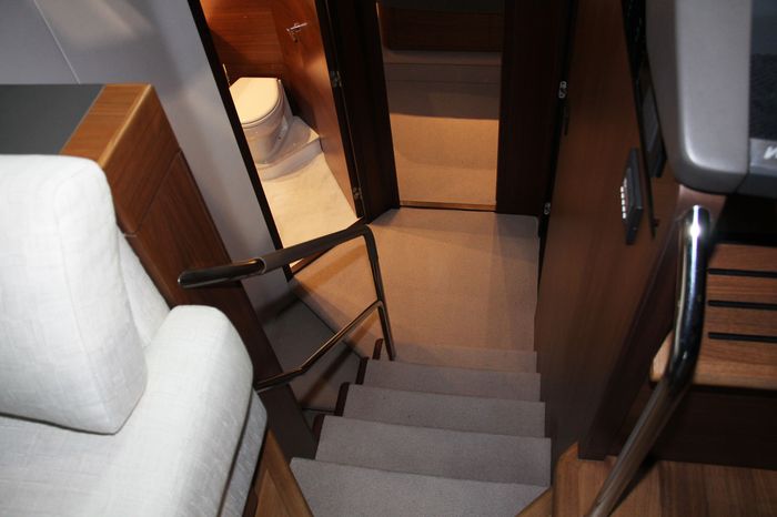 princess v60 yacht stairs