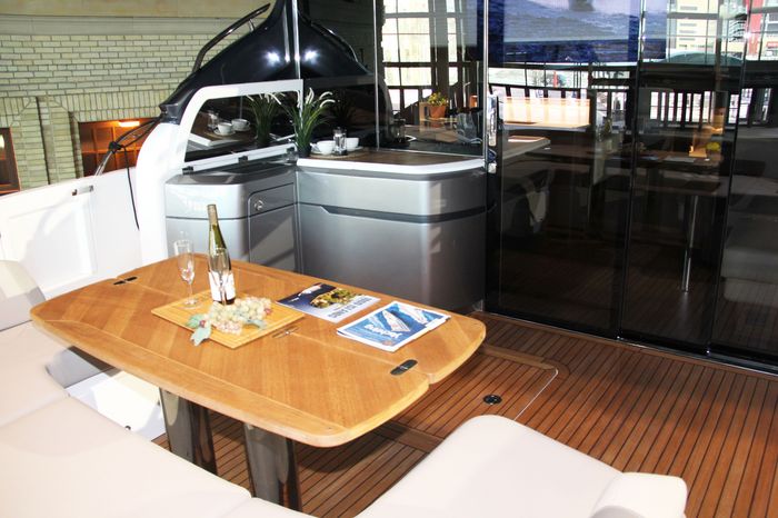 princess v60 yacht table