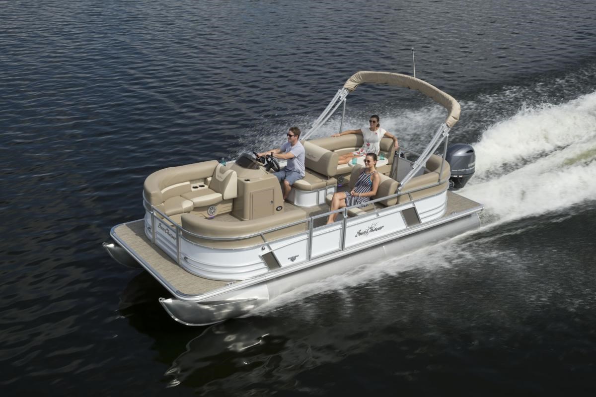 2019 SunChaser Geneva Cruise 20 LR SB Pontoon Boat Review BoatDealers.ca