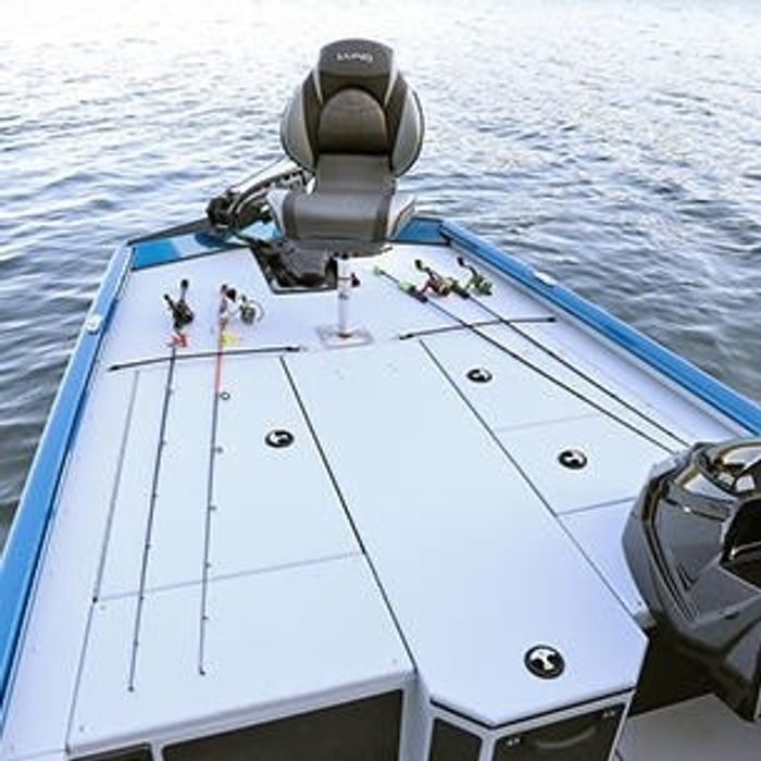 1875-1975 Bow Deck shown with Gray Lund Guard Floor and Interior Option