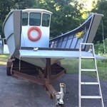 2016 33' x 10' Steel Landing Craft w/motor