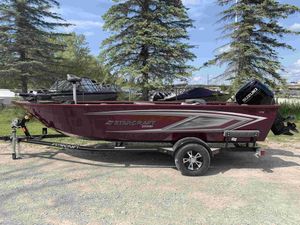 2025 Starcraft Storm 176 Tiller Burgundy Suzuki DF75 Four Stroke