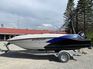 2025 Starcraft SVX 171 Deck Boat Blueberry Suzuki DF115 Four Stro