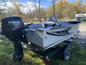 2025 Starcraft Patriot 16 Tiller White Suzuki DF30 Four Stroke