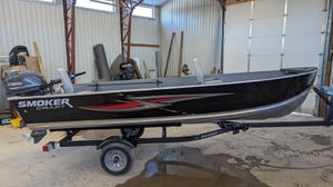 2026 Smoker Craft Big Fish 16 Tiller Fishing Boat with a Yamaha F40 