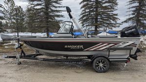 2025 Smoker Craft Adventurer 178 Dual Console Pro Black Suzuki DF115