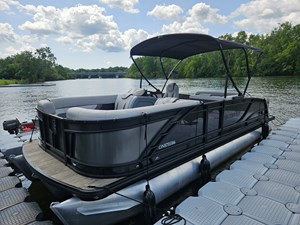 2023 Godfrey Pontoons Monaco split bench midnight package