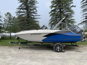 2026 Starcraft SVX 190 Full Windshield Deck Boat  Electric Blue S