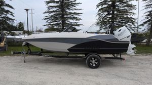 2026 Starcraft SVX 190 Full Windshield Deck Boat Grey Suzuki DF15