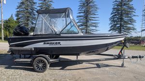 2026 Smoker Craft Avenger 188 HD Pro Black Suzuki DF150