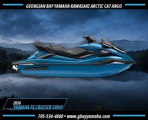 2026 Yamaha FX Cruiser SVHO Waverunner Lagoon Blue With Audio!
