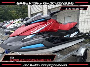 2026 Yamaha VX Deluxe Black/Torch Red - Waverunner