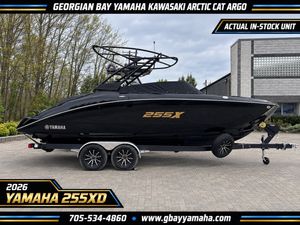2026 Yamaha 255XD Black - Wake Series Sportboat! - Special Fin