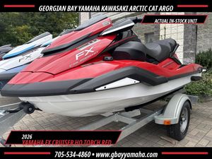 2026 Yamaha FX Cruiser HO With Audio! Torch Red/White - Waveru