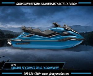 2026 Yamaha FX Cruiser SVHO With Audio! Lagoon Blue - Waverunn