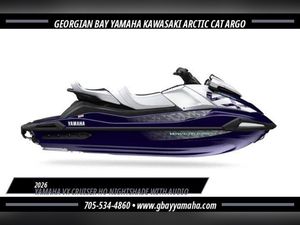 2026 Yamaha VX Cruiser HO Nightshade/White WITH AUDIO! - PWC