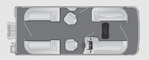 2026 Bennington S Line 22 S STERN RADIUS- YAMAHA 150HP
