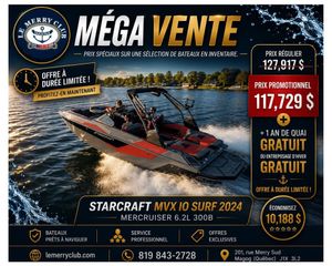 2024 Starcraft MVX IO SURF