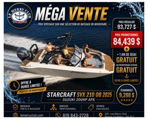 2025 Starcraft SVX 210 OB