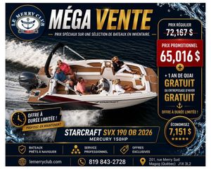 2026 Starcraft SVX 190 OB