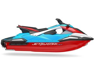 2027 Yamaha JetBlaster DLX 3-UP Cyan/Torch Red
