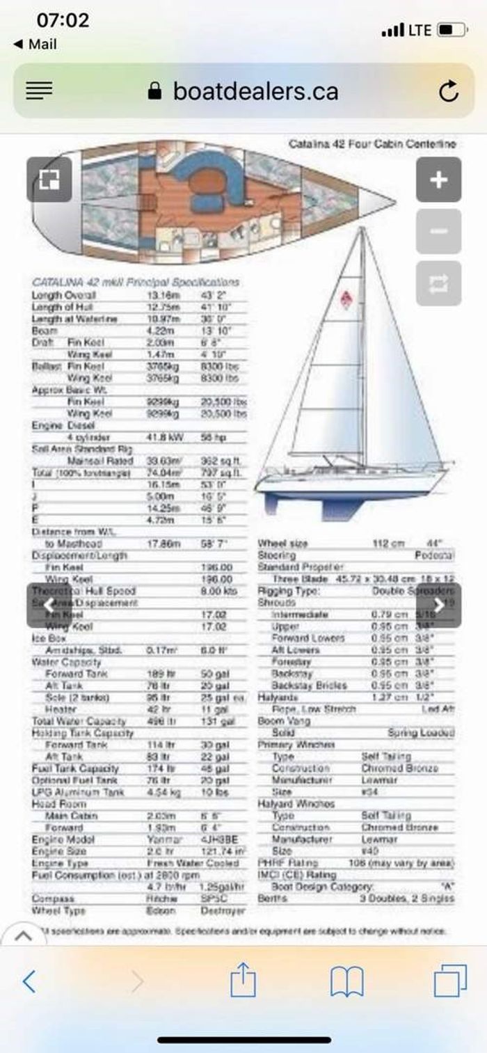 1993 Catalina Catalina 42 Photo 11 of 11
