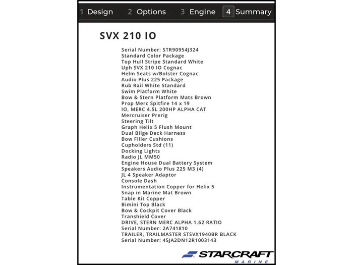 2024 Starcraft SVX 210 IO + $2000 Watersports Package Included!! Photo 38 sur 38