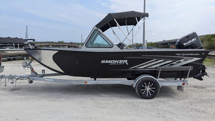 2026 Smoker Craft Pro Sportsman 1872 DC Black Suzuki DF115 Photo 1 sur 31