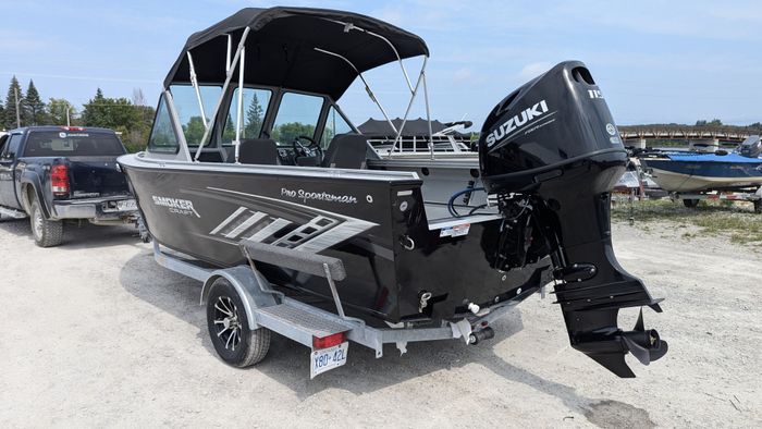 2026 Smoker Craft Pro Sportsman 1872 DC Black Suzuki DF115 Photo 8 sur 31