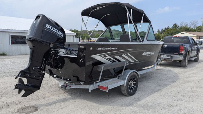 2026 Smoker Craft Pro Sportsman 1872 DC Black Suzuki DF115 Photo 6 sur 31