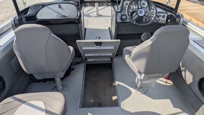 2024 Smoker Craft Pro Angler 182 XL Blue Yamaha F150 Photo 23 sur 39