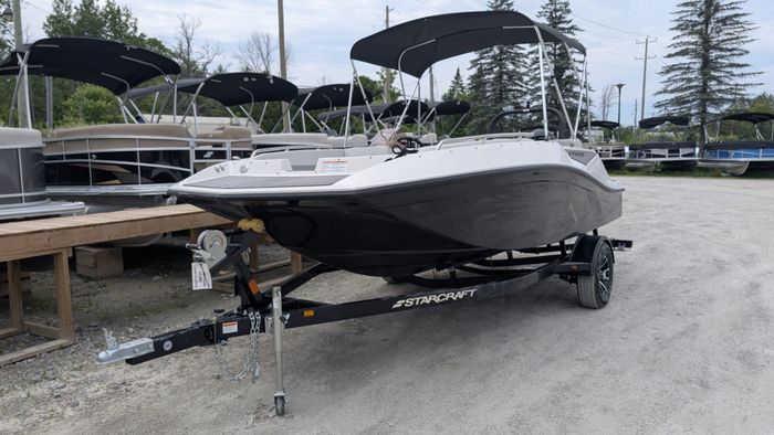 2025 Starcraft SV 16 Side Console Deck Boat Black Suzuki DF75 Fou Photo 2 sur 23