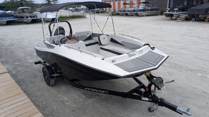 2025 Starcraft SV 16 Side Console Deck Boat Black Suzuki DF75 Fou Photo 8 sur 23