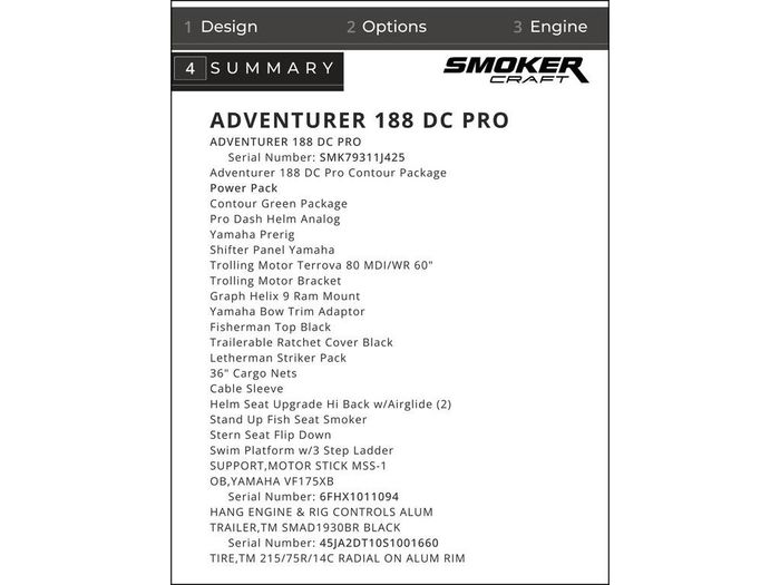 2025 Smoker Craft Adventurer 188 DC Pro Contour Photo 42 of 42