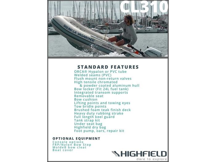 2023 Highfield CL310 with 20 HP Tiller Photo 4 sur 8