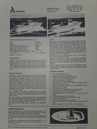 1978 Albin 25 deLuxe Photo 26 of 27