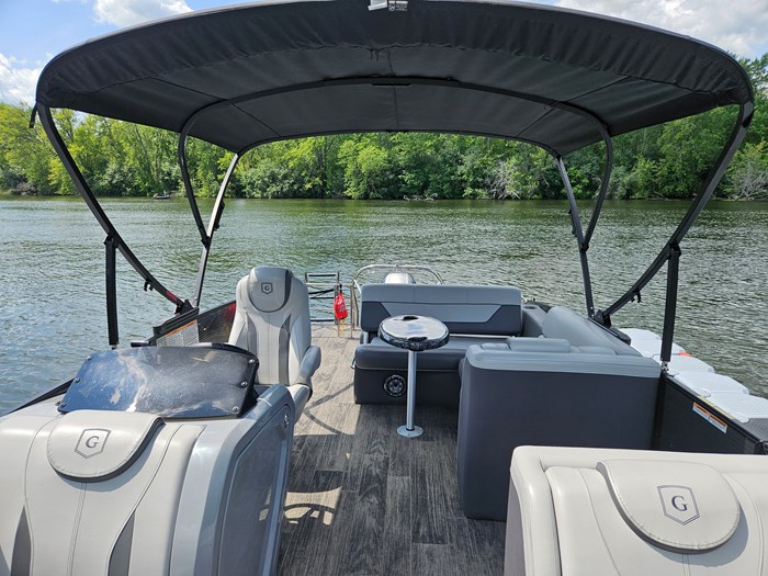2023 Godfrey Pontoons Monaco split bench midnight package Photo 12 of 15