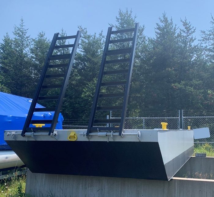 Steel Barge w/Ramps And Motor Bracket 2020 Used Boat for Sale in ...