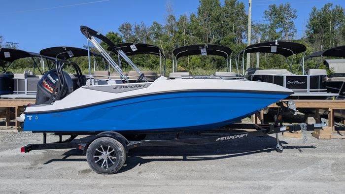 2026 Starcraft SV 16 Side Console Deck Boat Blue Yamaha VF90 VMax Photo 1 sur 29