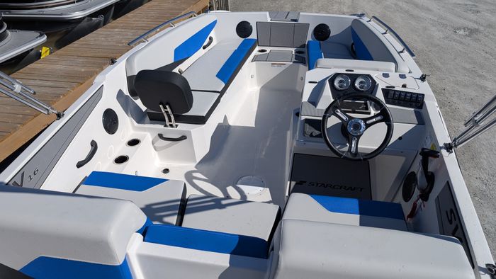 2026 Starcraft SV 16 Side Console Deck Boat Blue Yamaha VF90 VMax Photo 14 sur 29