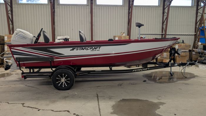 2026 Starcraft Delta 188 Tiller Red Suzuki DF90 Four Stroke Photo 1 of 27