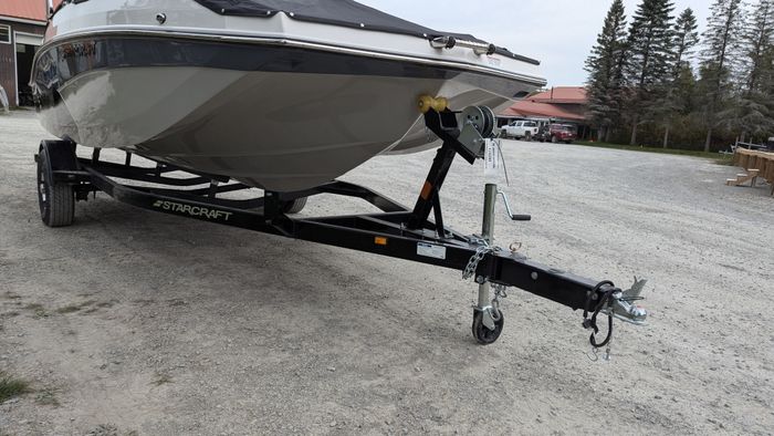 2026 Starcraft SVX 190 Full Windshield Deck Boat in Black with a  Photo 34 of 35