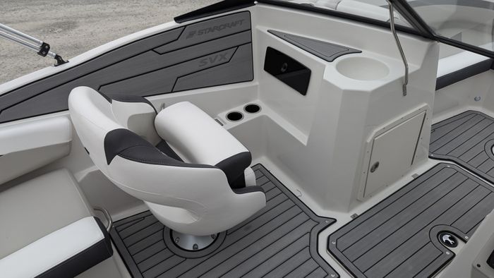 2026 Starcraft SVX 190 Full Windshield Deck Boat in Black with a  Photo 21 of 35