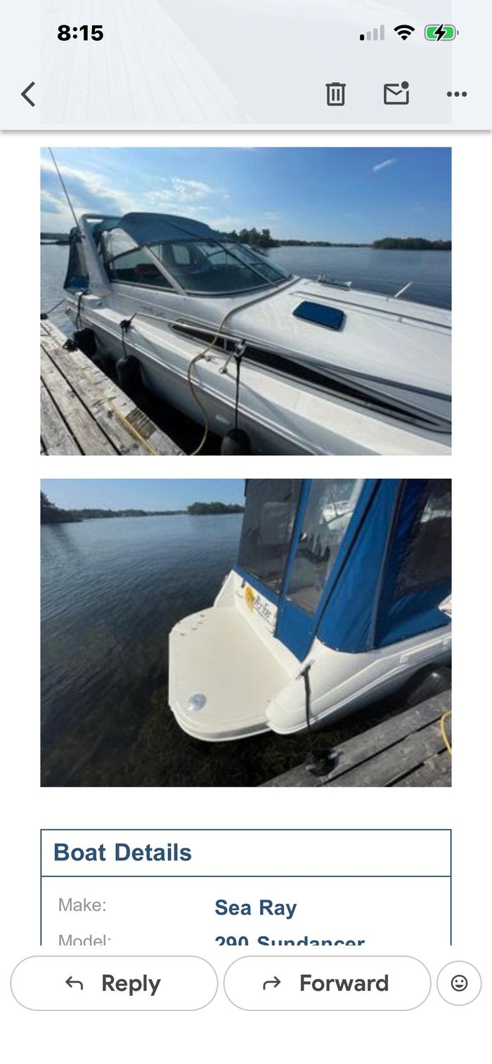 1992 Sea Ray 290 Sundancer Photo 3 of 36
