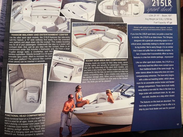 2011 Stingray 215LR Photo 2 of 24